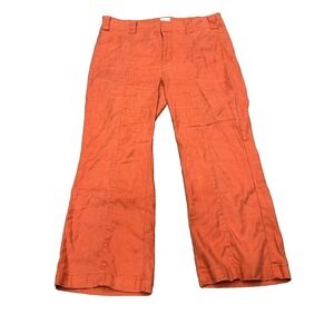 Maeve Wide-Leg Pants in Burnt Orange